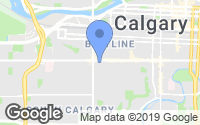 Map of Glenbrook, AB