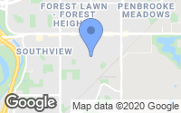 Map of Glenbrook, AB
